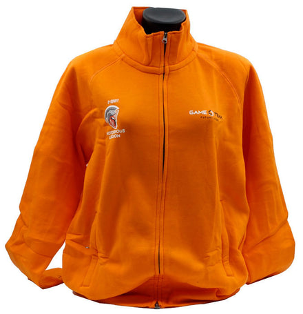 Felpa Zip Arancione Gametekk Uomo S
