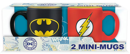 Set 2 Mini Tazas DC - Batman & Flash
