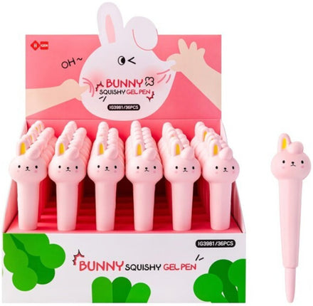 3D Squishy Bunny Pen 1pc Assortment