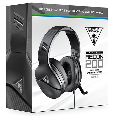Turtlebeach Cuffie Wired Gaming Recon 200 Black