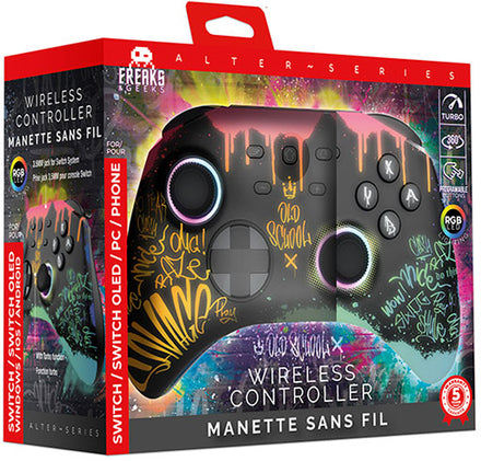 Controlador inalámbrico Freaks Alter Series Switch/PC estilo retro