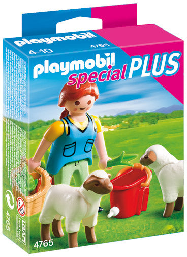 Playmobil Farm Girl and Sheep