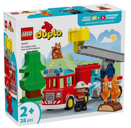 10473 Duplo Town Camión de Bomberos con Manguera y Bombero