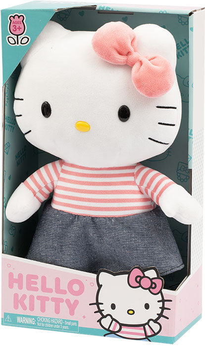 Hello Kitty Denim Skirt Plush 30cm