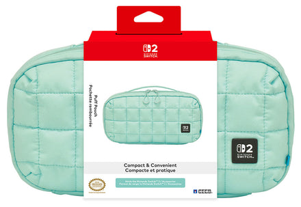 Hori Switch 2/switch Borsa Imbottita Puff Pouch Verde