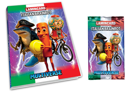 Lamincard Italian Brainrot Multiverse Album + 1 Busta