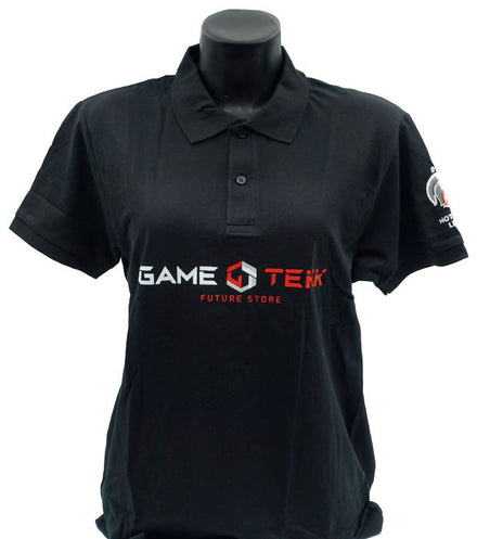 Gametekk Men's Black Polo Shirt M