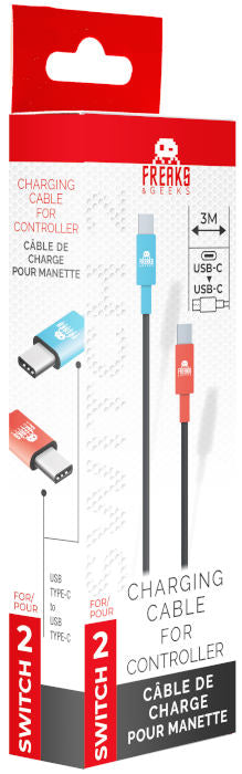 Freaks Switch 2 USB-C to USB-C Charging Cable 3m