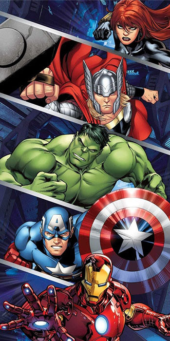 Telo Mare Poliestere Marvel Avengers 70x140cm