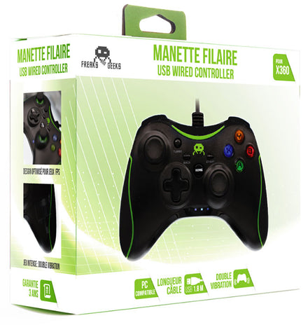 Mando con cable Freaks X360/PC negro