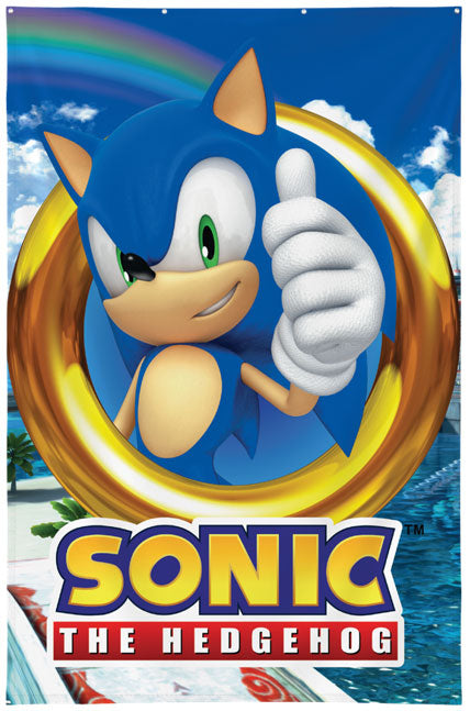 Decoración de pared Sonic The Hedgehog 125x85cm