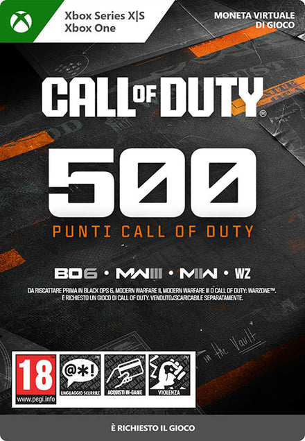 Call Of Duty - Pin de 500 Puntos