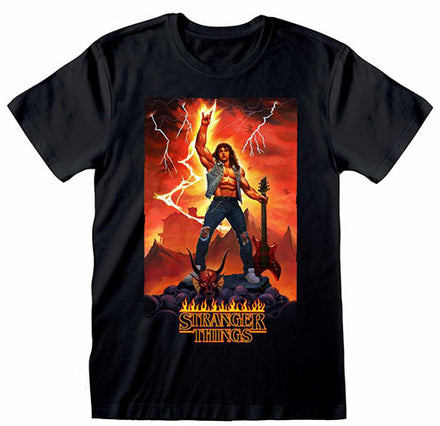 Camiseta Stranger Things Eddie Rocks M