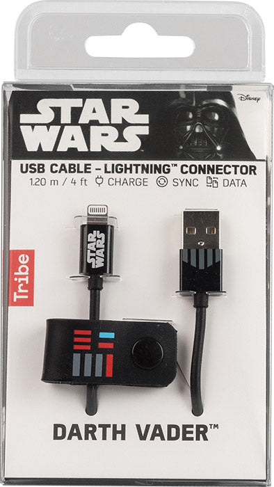 Tribe USB to Lightning Charging Cable Darth Vader 1.2m