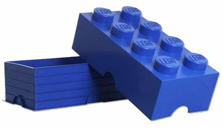 Contenitore Lego Brick 8 Blu