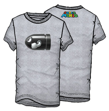 Camiseta de Super Mario Bullet Bill L