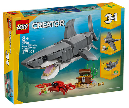31381 Creator 3 In 1 Squalo Con Scrigno Del Tesoro