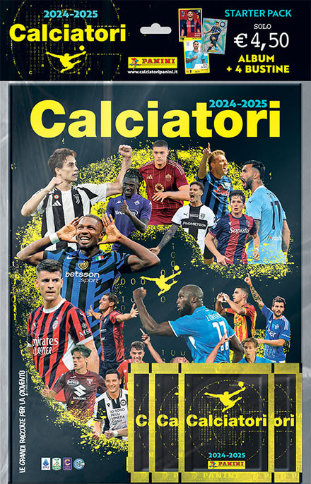 Panini Calciatori 2024 - 2025 Starter Set Album + 4 Packs