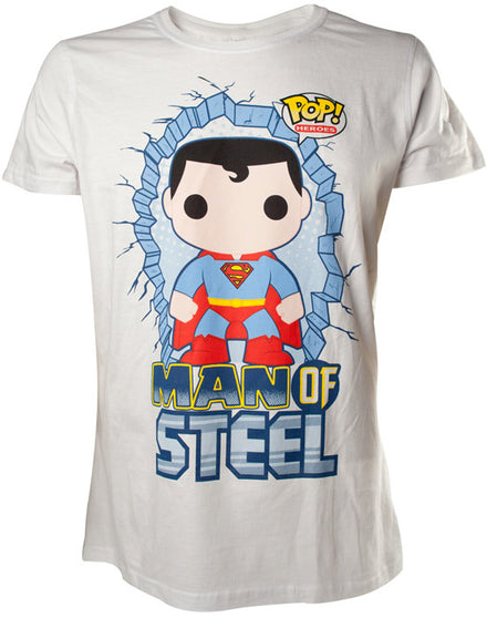 T - Shirt Superman Funko Bianco S