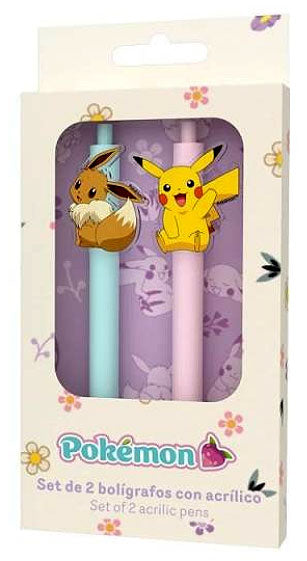 Pokemon Pikachu & Eevee 2-Pen Set