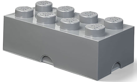 Lego 8-Stud Brick Storage Box Dark Grey