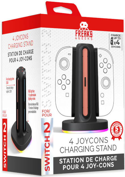 Freaks Base de carga Switch 2 para 4 Joy-Con