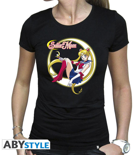 Camiseta Sailor Moon Mujer S Negro