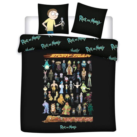Funda nórdica de algodón Rick y Morty para cama de 135 cm