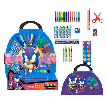 Sonic Prime 50-Piece Stationery Set Cerdà
