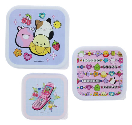 Squishmallows Snack Boxes 3-Pack Thumbs Up