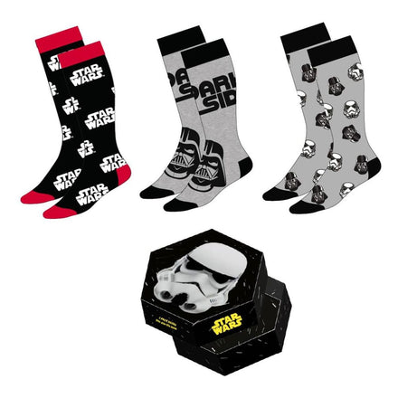Pack de 3 calcetines Star Wars Stormtrooper 38 - 45 Cerdá