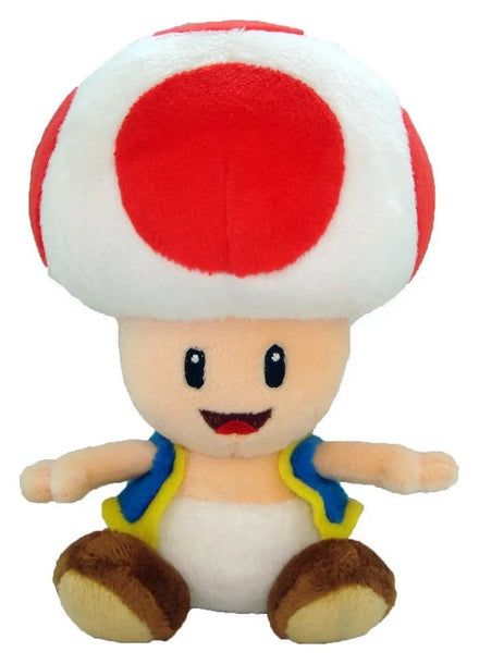 Super Mario Toad Plush Figure 17 cm Sanei
