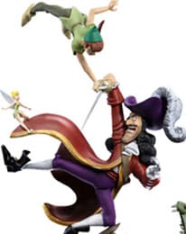Disney Deluxe Art Scale Statue 1/10 Peter Pan Vs. Hook 42 Cm