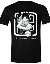 Camiseta de One Piece de Luffy saltando