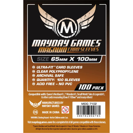 MG7102 Mayday Deck Protector 65mmx100mm - 100 sleeves (7 Wonders)