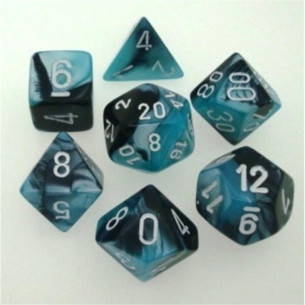 26446 Set de dados Gemini Black-Shell/white