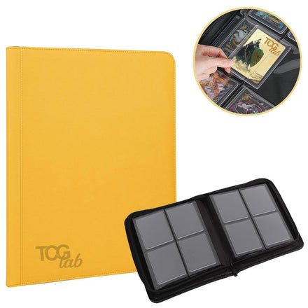 TcgLab  Album per Toploader a 4 Tasche (112 toploader) - Yellow