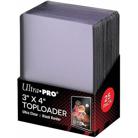 Toploader Black Border (25 Unidades) Ultra Pro