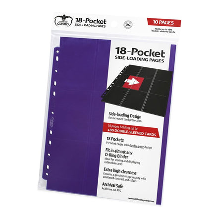 UGD010410 Ultimate Guard 18-Pocket Pages Side-Loading Moradas (10)