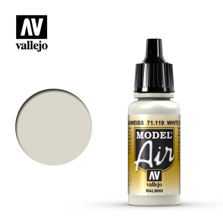VALLEJO MODEL AIR WHITE GREY 71119 COLORI VALLEJO