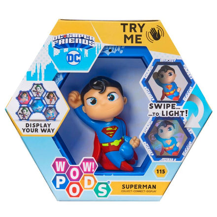 Wow! Pod Dc Comics Superman Led Figura Wow Stuff - Wow Pods