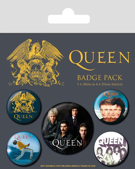 Pack de 5 chapas clásicas Queen