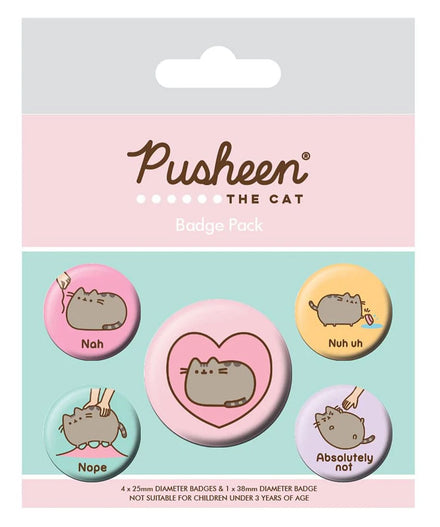 Pin de Pusheen - Pack de 5 botones traseros Pusheen Nah