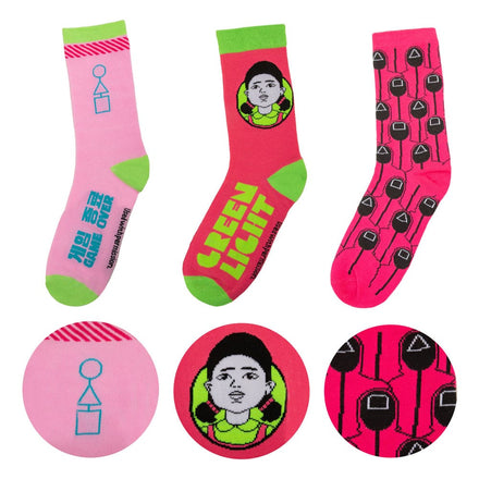Squid Game Socks 3 - Pack