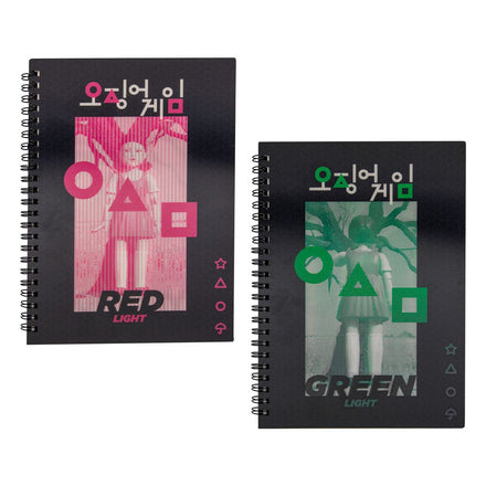 Squid Game Notebook Red Light, Green Light