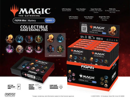 Magic The Gathering: Series 1 Blind Box Enamel Pin - 10 Piece Cdu