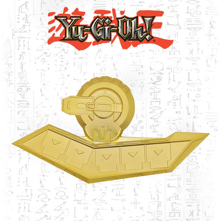 Yu - Gi - Oh! 24k Gold Plated Duel Disk Mini Replica 18 Cm