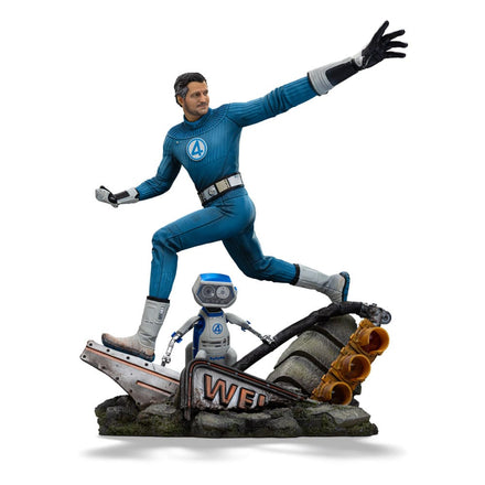 Fantastici 4 Primi Passi Mr. Fantastic e H.e.r.b.i.e. Statua 1/10 Iron Studios
