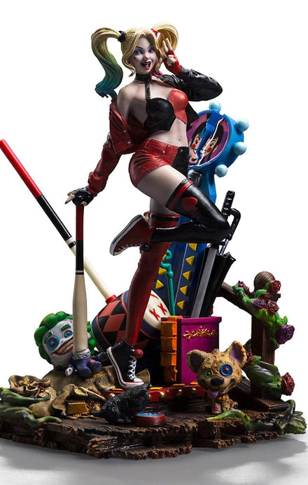 Dc Comics Deluxe Art Scale Statue 1/10 Harley Quinn (gotham City Sirens) 22 Cm