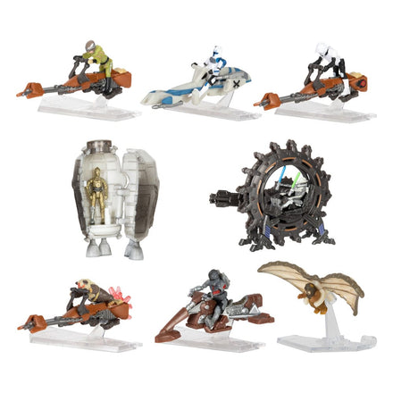 Star Wars Micro Galaxy Squadron Vehicles with Figures Scout Class 5 cm Assortment (12)